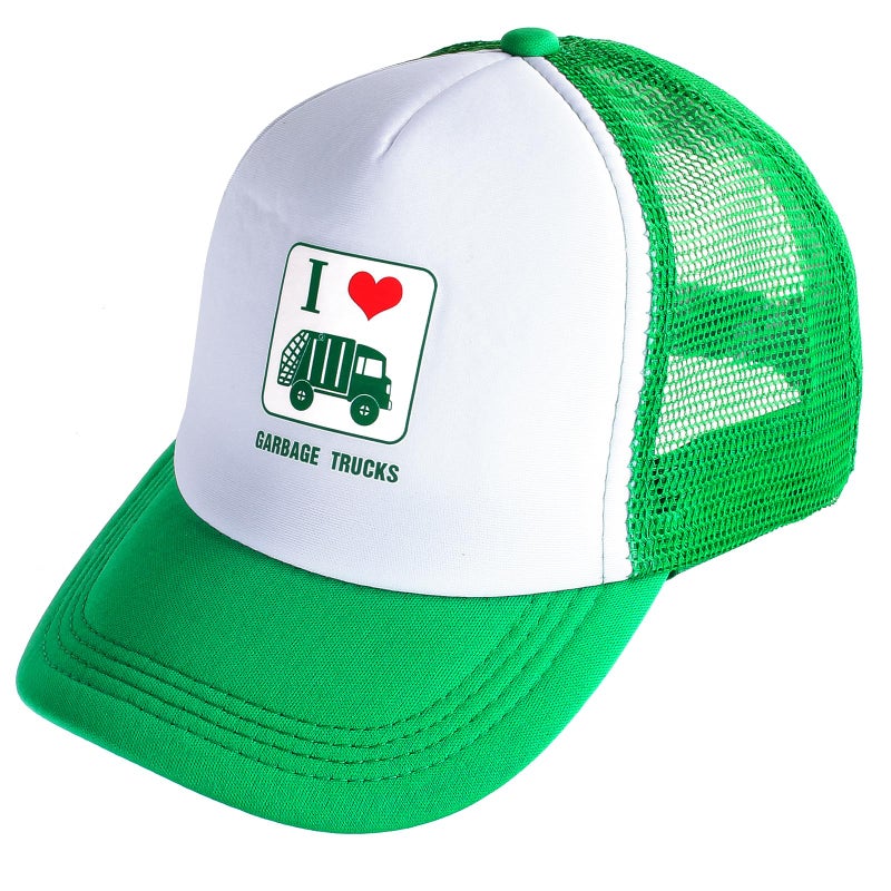 Yewong Kids Waste Management Garbage Truck Costume Accessories Recycle Trash Vest Tucker Hat Gloves ID Card for Career Day - Image 2